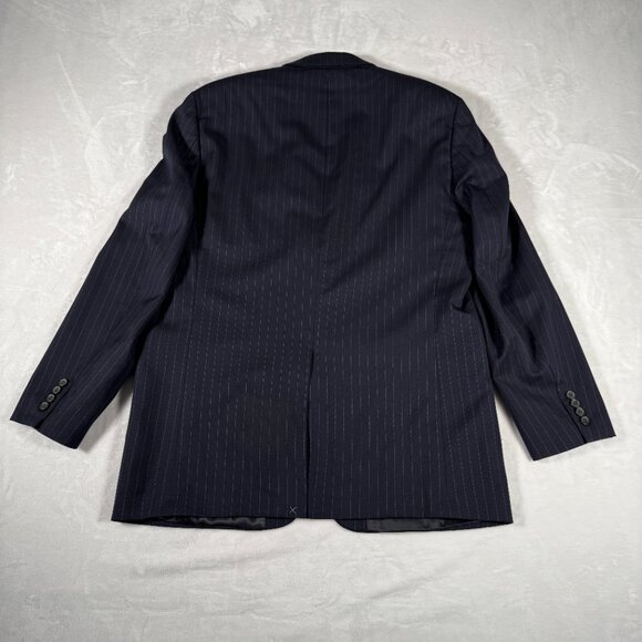 Lauren Ralph Lauren Suit Men Size 44L Gray Striped 100% Wool W38 L29 2-Piece Set - Picture 8 of 13